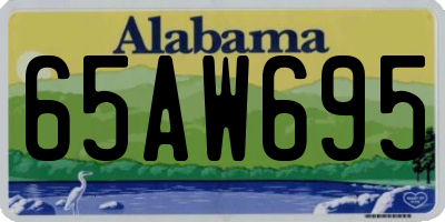 AL license plate 65AW695