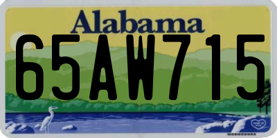 AL license plate 65AW715