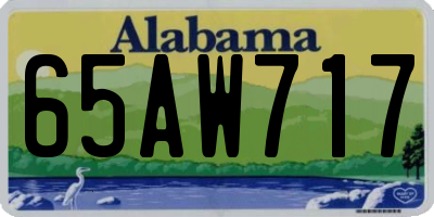AL license plate 65AW717