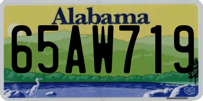 AL license plate 65AW719