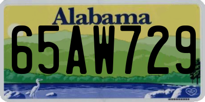 AL license plate 65AW729