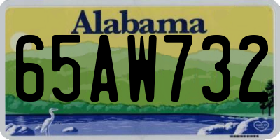 AL license plate 65AW732