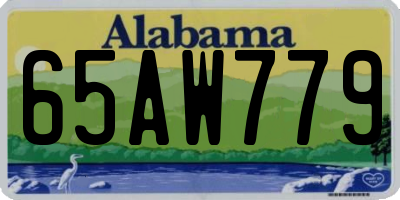 AL license plate 65AW779