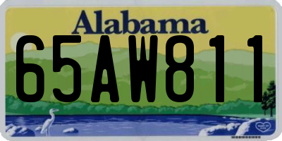 AL license plate 65AW811