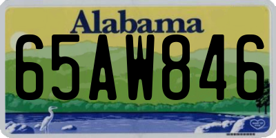 AL license plate 65AW846