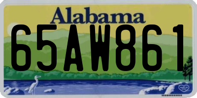 AL license plate 65AW861