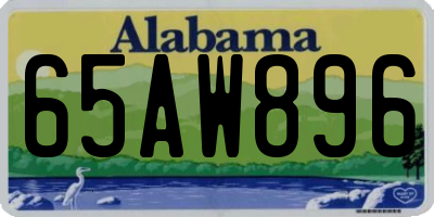 AL license plate 65AW896