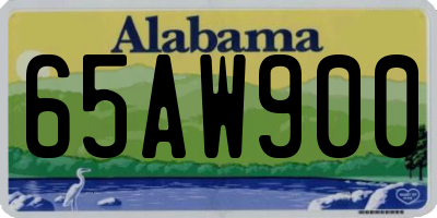 AL license plate 65AW900