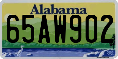 AL license plate 65AW902