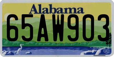AL license plate 65AW903