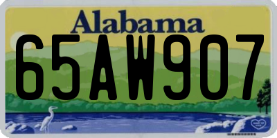 AL license plate 65AW907