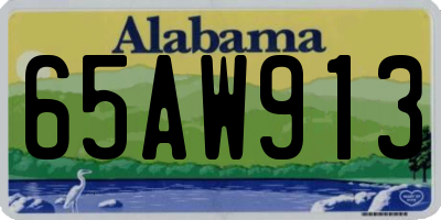 AL license plate 65AW913