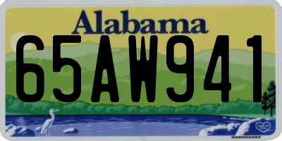 AL license plate 65AW941