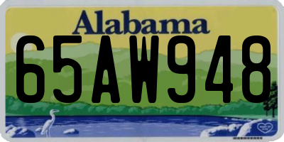 AL license plate 65AW948