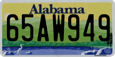 AL license plate 65AW949