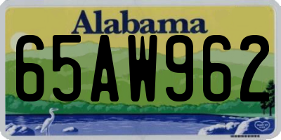 AL license plate 65AW962