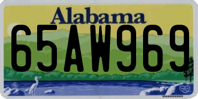 AL license plate 65AW969