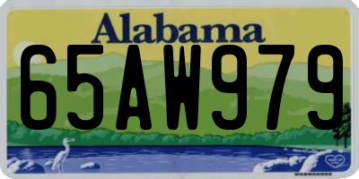 AL license plate 65AW979