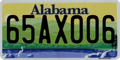 AL license plate 65AX006