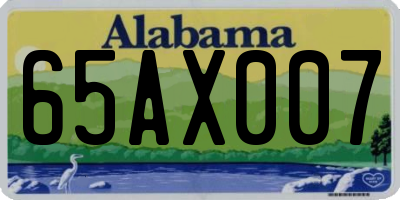 AL license plate 65AX007