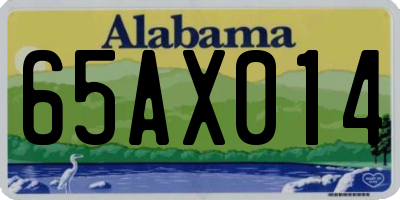 AL license plate 65AX014