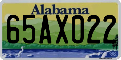 AL license plate 65AX022