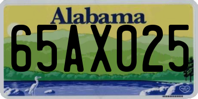 AL license plate 65AX025