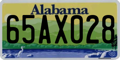 AL license plate 65AX028