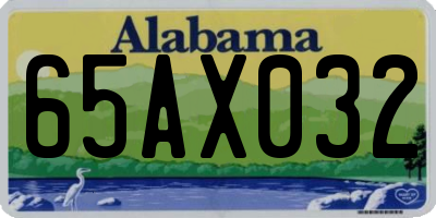 AL license plate 65AX032