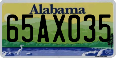 AL license plate 65AX035
