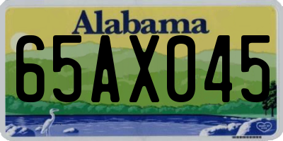 AL license plate 65AX045