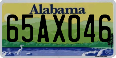 AL license plate 65AX046
