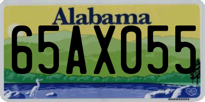 AL license plate 65AX055