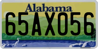 AL license plate 65AX056