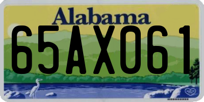 AL license plate 65AX061
