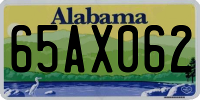 AL license plate 65AX062