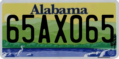 AL license plate 65AX065
