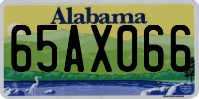 AL license plate 65AX066