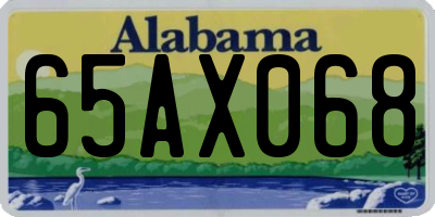 AL license plate 65AX068