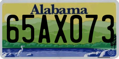 AL license plate 65AX073