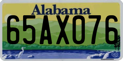 AL license plate 65AX076