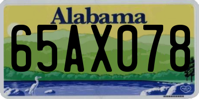 AL license plate 65AX078