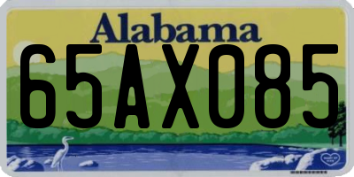 AL license plate 65AX085