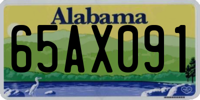 AL license plate 65AX091