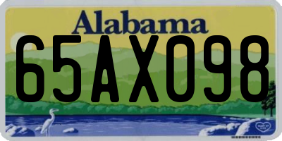 AL license plate 65AX098