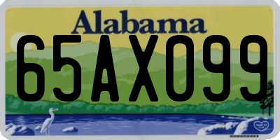 AL license plate 65AX099