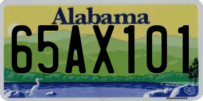 AL license plate 65AX101