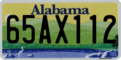AL license plate 65AX112
