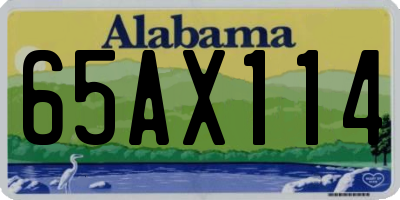 AL license plate 65AX114