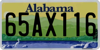 AL license plate 65AX116
